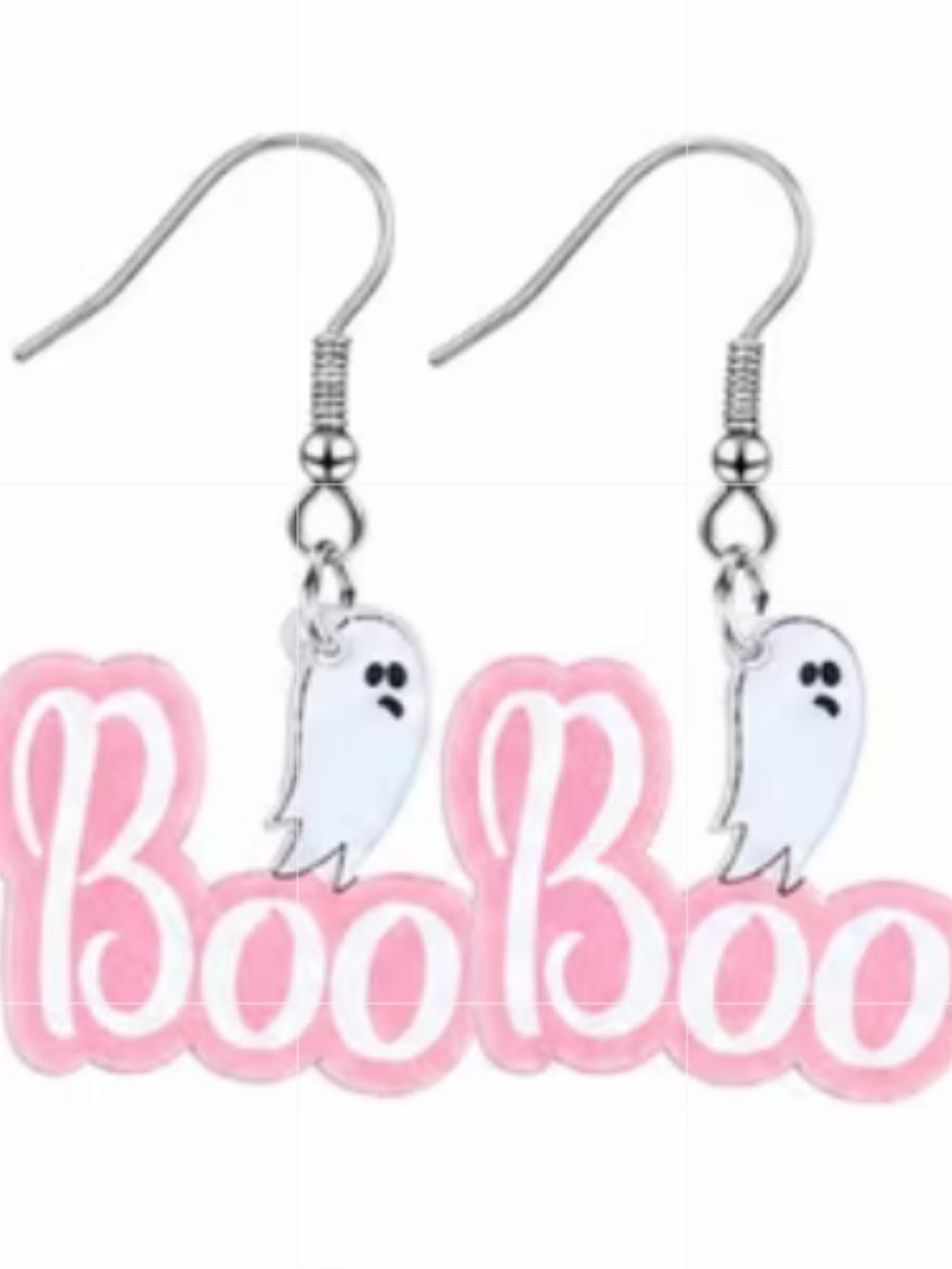 NWT Cute Pink Boo Ghost Earrings Halloween Jewelry for Women’s and Kids NEW